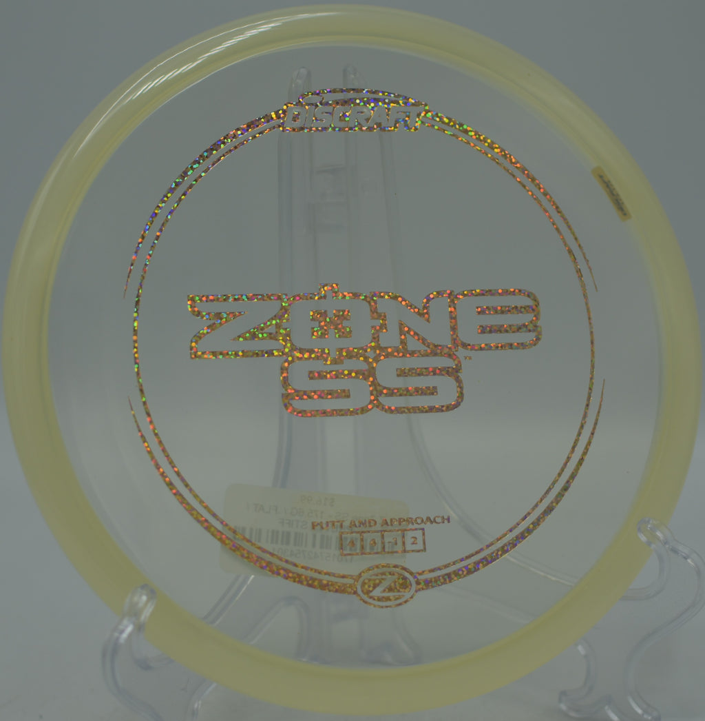 Z Zone SS used for a smooth forehand flick at Kensington Metropark Disc Golf Course in Milford, Michigan.