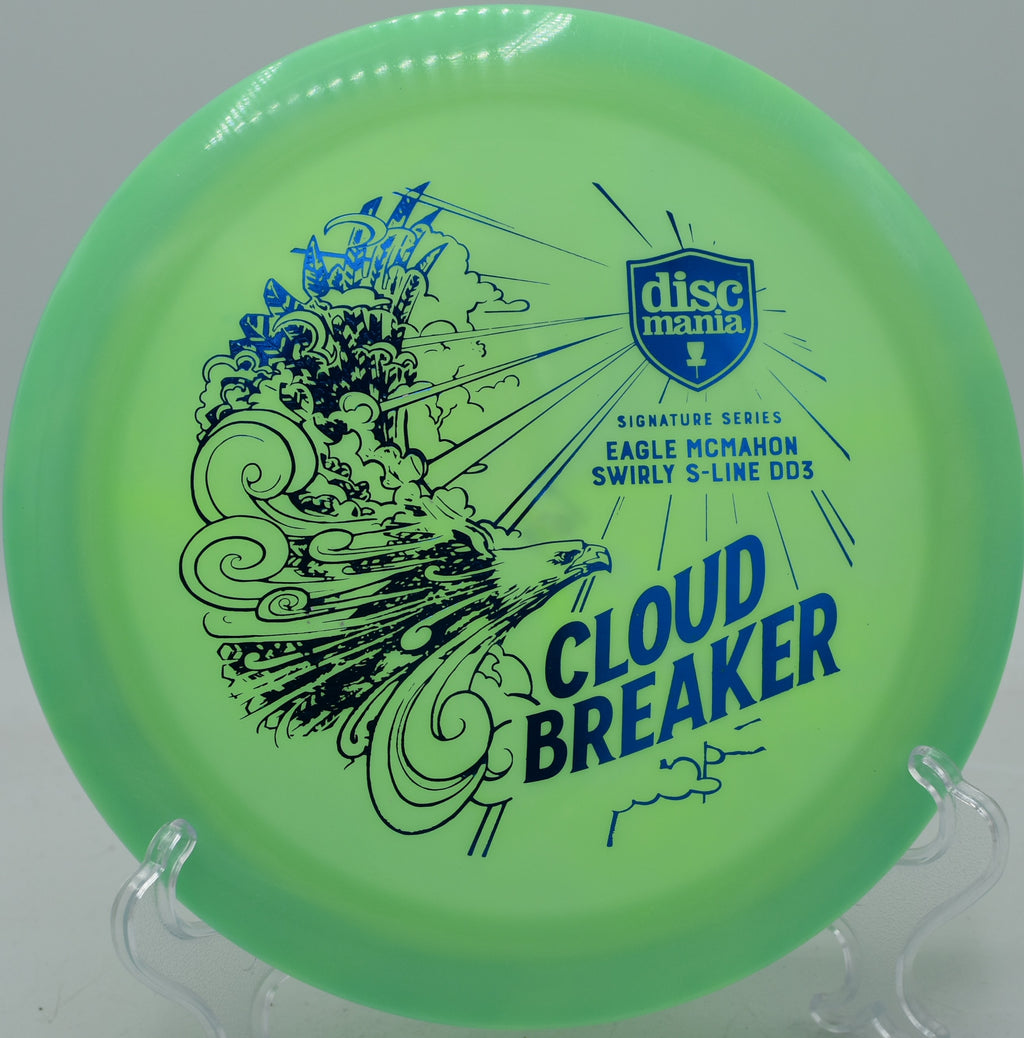 Discmania Cloudbreaker 1 launched on a big turnover line at Lake Marshall in Montross, Virginia.

