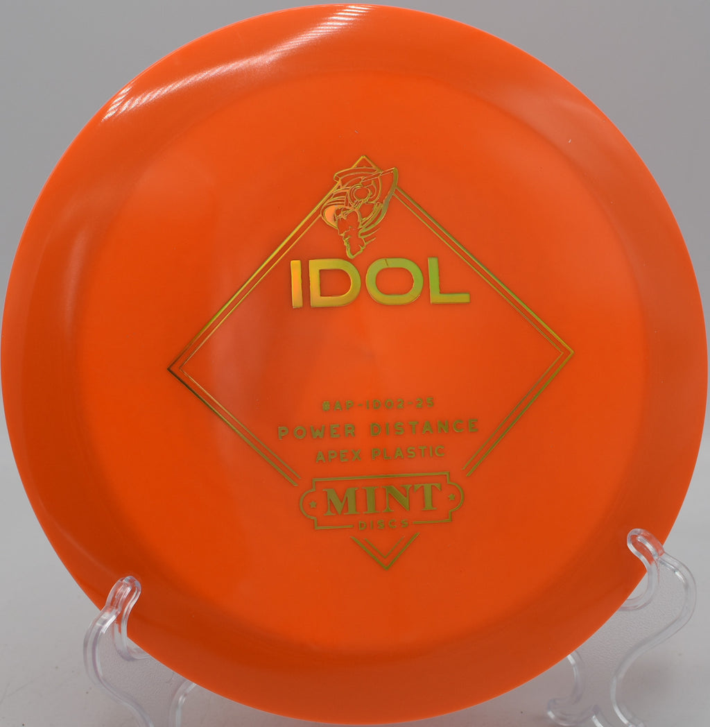 Apex Idol disc golf driver launched on a controlled turnover at The Beast in Waco, Texas