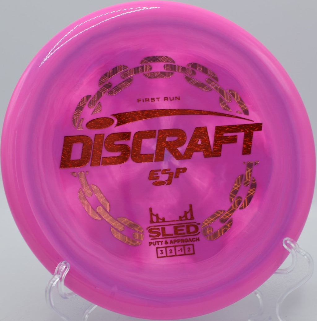 First Run ESP Sled finesse putter drive at McClelland Park Disc Golf Course in Joplin, Missouri