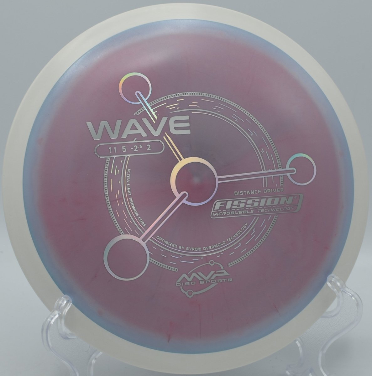 MVP Fission Wave controlled distance turnover at The Preserve Disc Golf Course in Clearwater, Minnesota