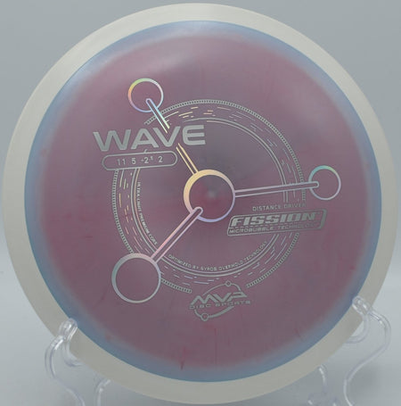MVP Fission Wave controlled distance turnover at The Preserve Disc Golf Course in Clearwater, Minnesota