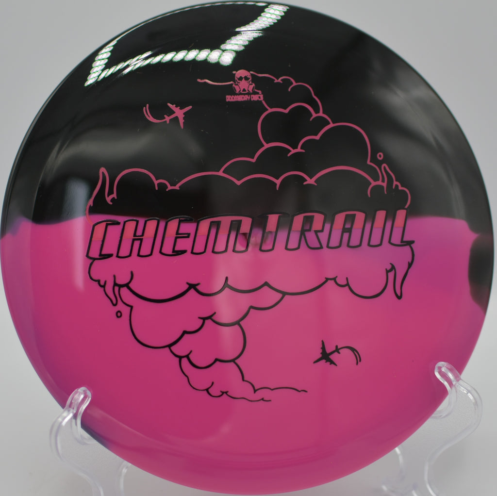 Retina Chemtrail sliding down a wooded tunnel at Englewood MetroPark Disc Golf Course in Vandalia, Ohio.