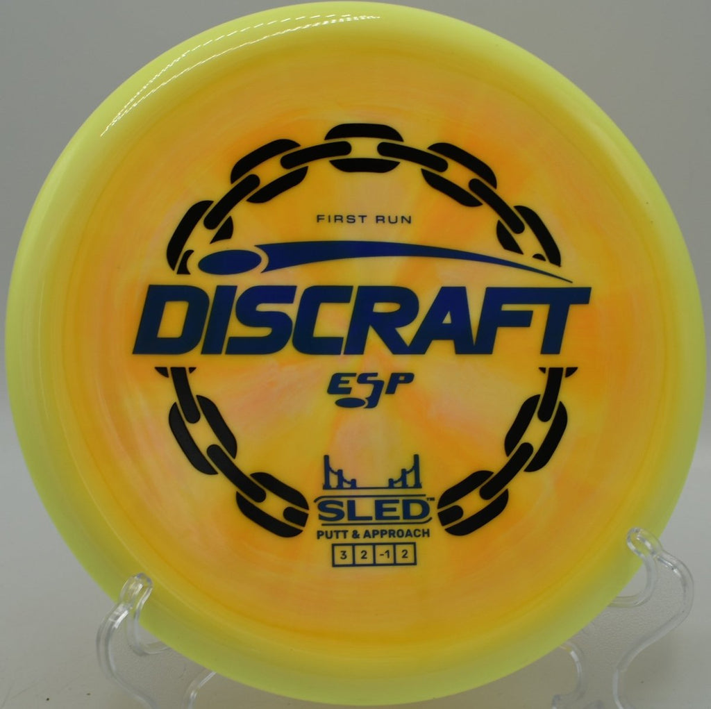 First Run ESP Sled controlled glide upshot at Kincaid Park Disc Golf Course in Anchorage, Alaska