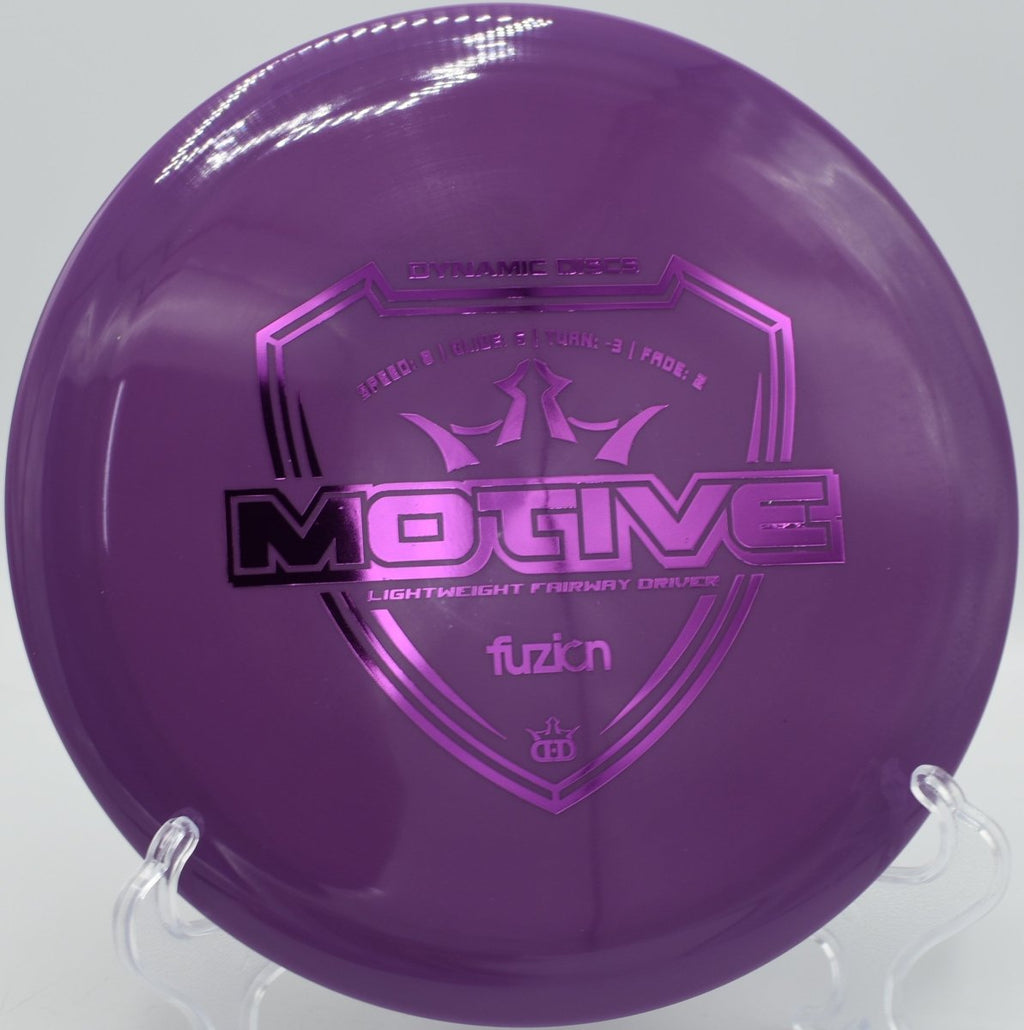 Dynamic Discs Fuzion Motive control driver for slower arms at Roy G Guerrero Disc Golf Course Texas