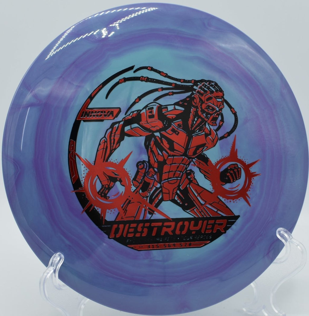 Philo Destroyer long hyzer-flip distance line at Northwood Black DGC in Morton, IL