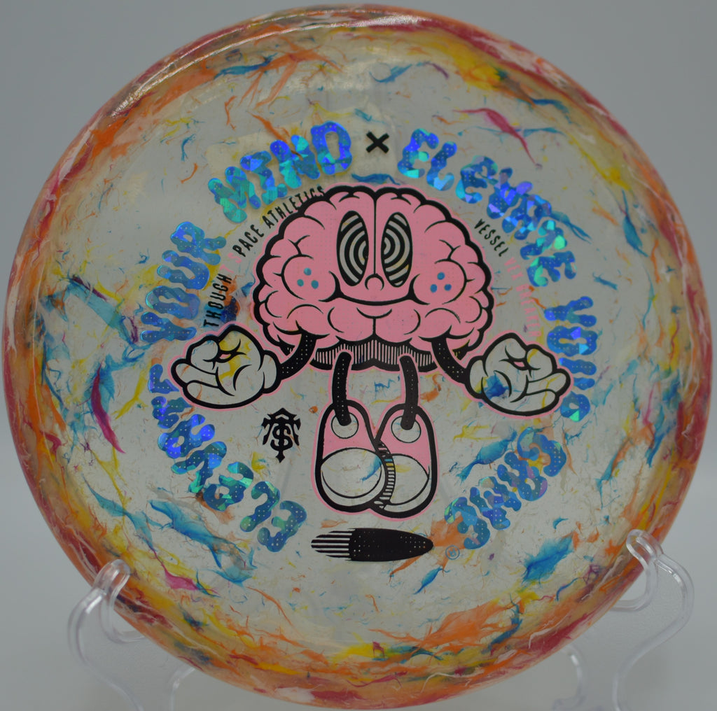 Vex Breaker Vessel flying cleanly down the fairway at Nockamixon State Park Disc Golf Course in Quakertown, Pennsylvania.