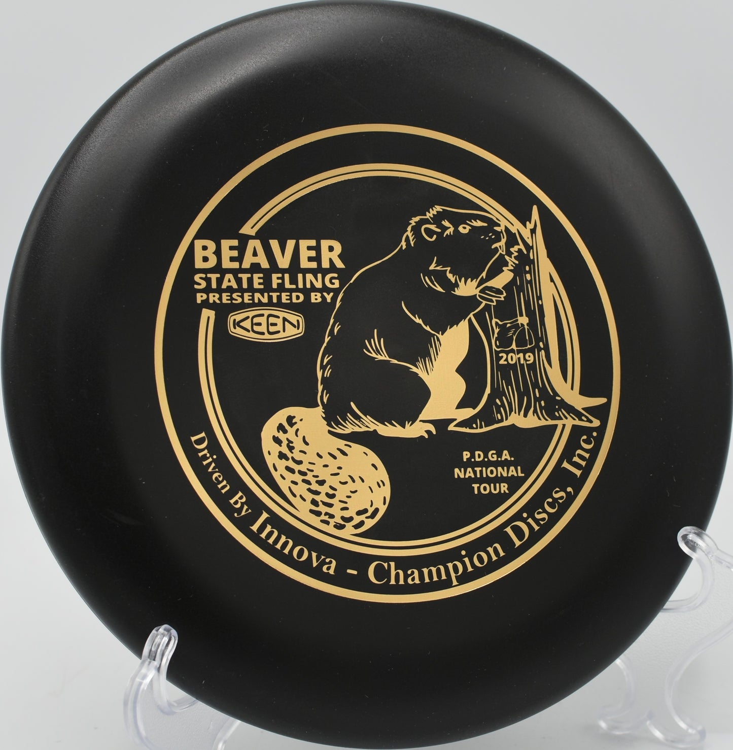KC Pro Aviar thrown off the tee at Pier Park in Portland, Oregon, on a technical par 3.

