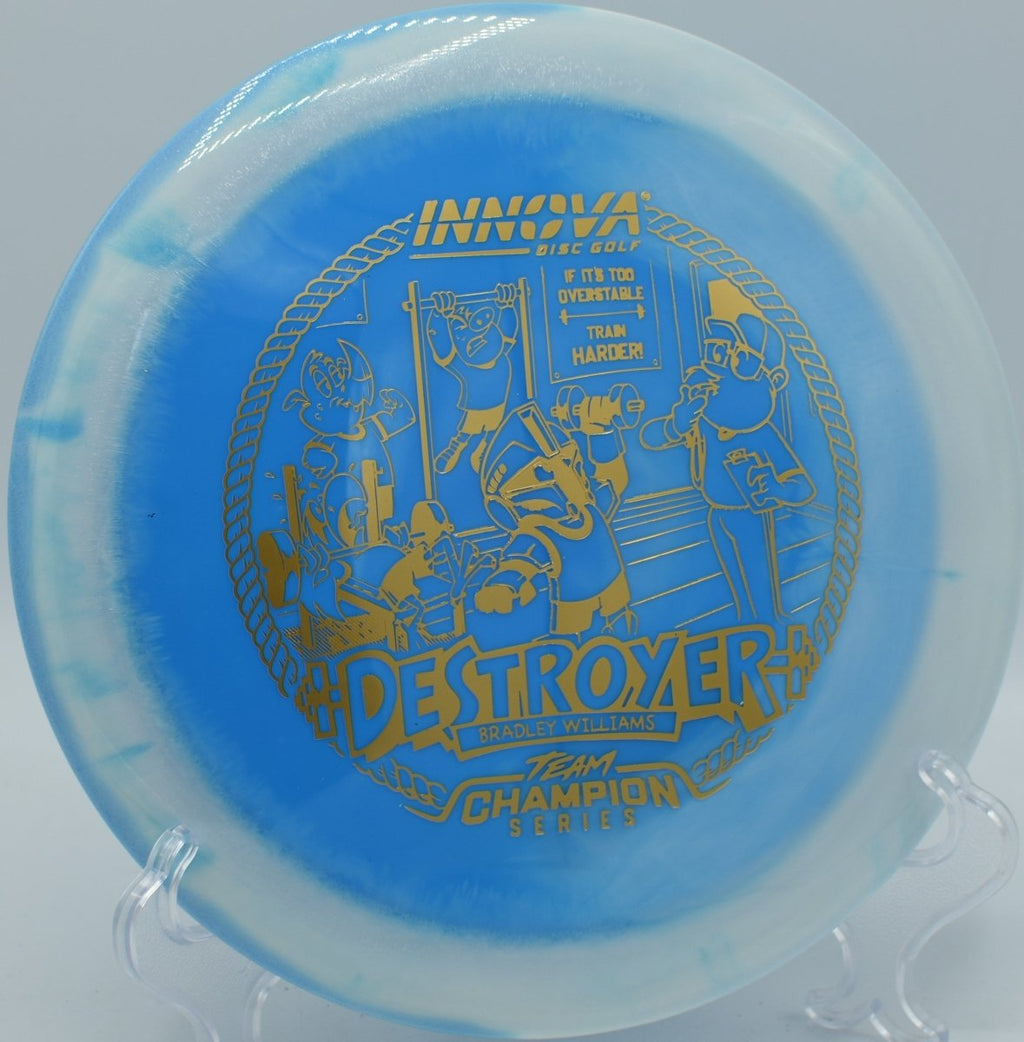 Bradley Williams Halo Star Baby Destroyer distance driver gliding stable at Sunset Park Disc Golf Course Nevada