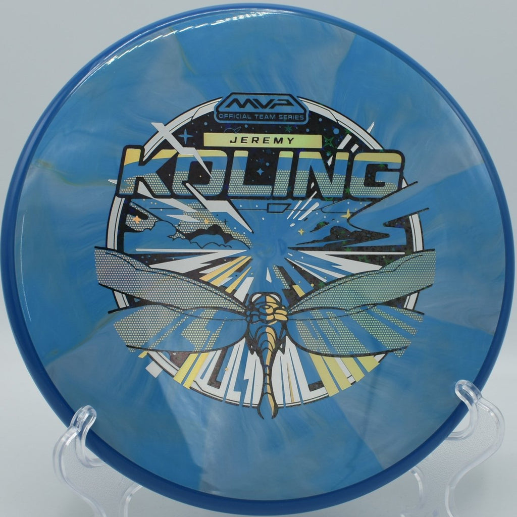 Axiom Tempo stable flick approach under trees at North Boundary Disc Golf Course in Cranberry Township, Pennsylvania