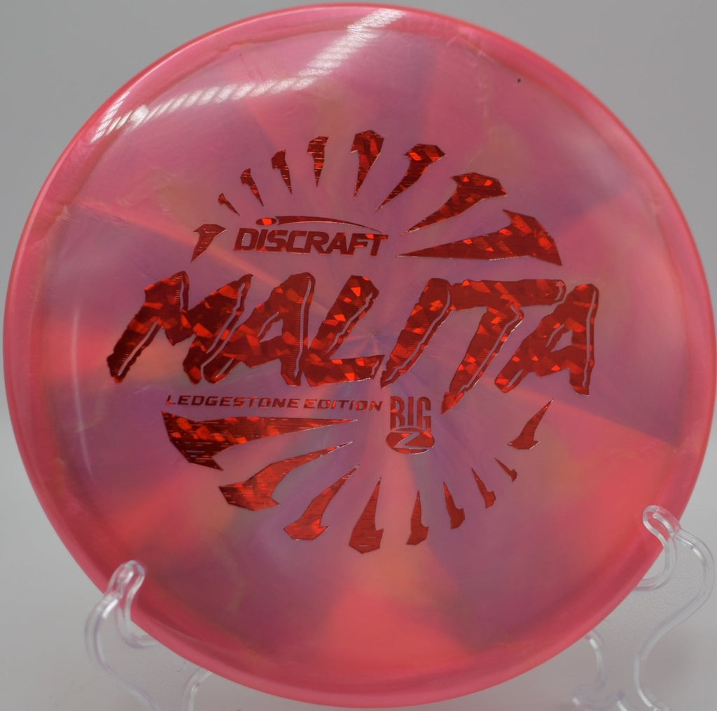2026 Ledgestone Big Z Swirl Malita midrange showing angle sensitivity on a wooded approach at Selah Ranch Disc Golf Course in Talco, Texas