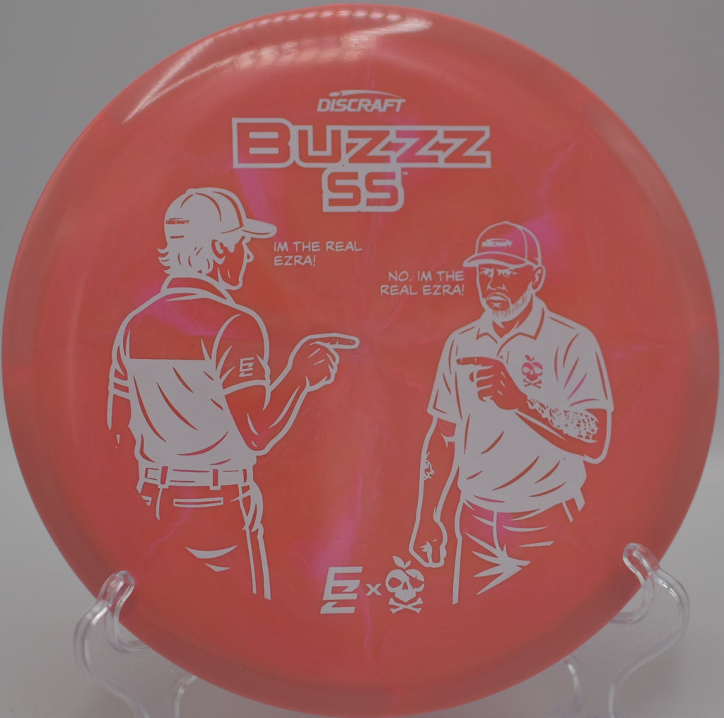 Ezra Aderhold & Robinson ESP Buzzz SS on a perfect line at Hornings Hideout Disc Golf Course in North Plains, Oregon.