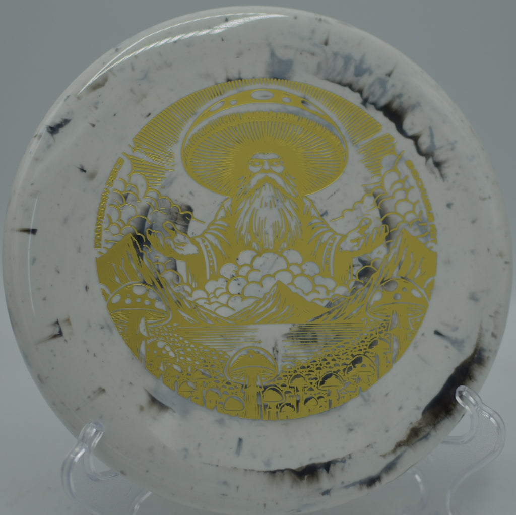Doomsday Discs Shockwave Rot control putter made for confident forehand approaches at Fox Run Meadows Disc Golf Course in Jeffersonville, Vermont.