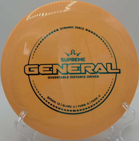 Dynamic Discs General long forehand flex finishing hard at DeLaveaga Disc Golf Course in Santa Cruz, California