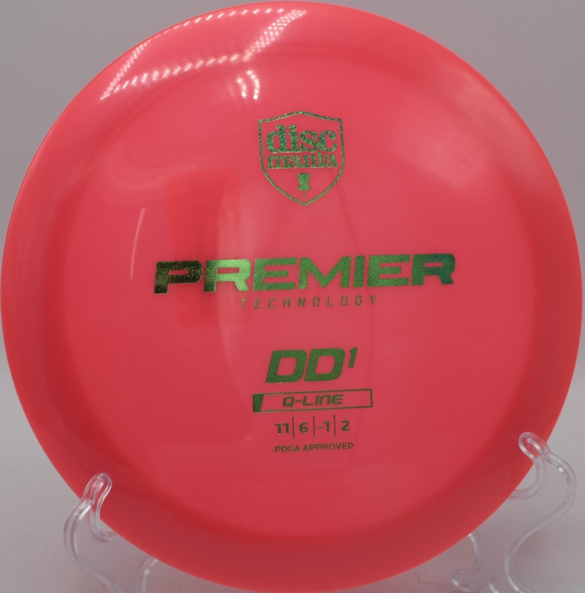 Discmania Q-Line DD1 displayed at Hudson Mills DGC, Dexter MI for effortless distance placement