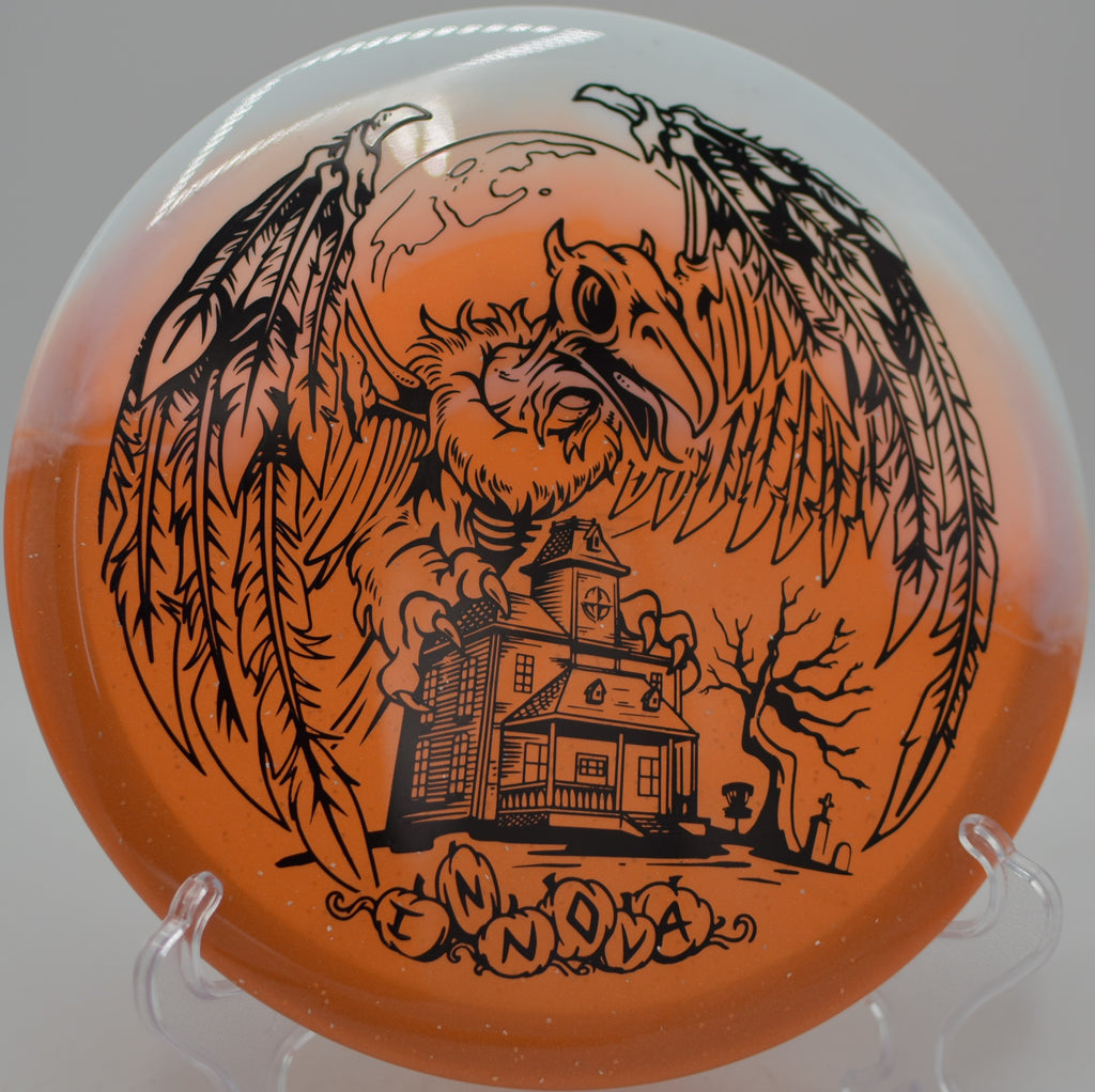 Innova Halloween Duo Roc3 parked on a precision approach at Moraine State Park White Course in Portersville, Pennsylvania.