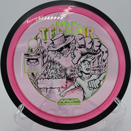 Special Halloween edition MVP Proton Trail flying past trees at Foundation DGC in Appomattox, Virginia