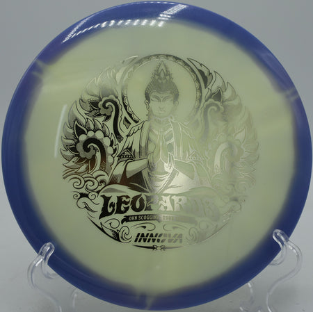 Innova Leopard3 control driver gliding through the woods at Idlewild Disc Golf Course in Burlington, Kentucky