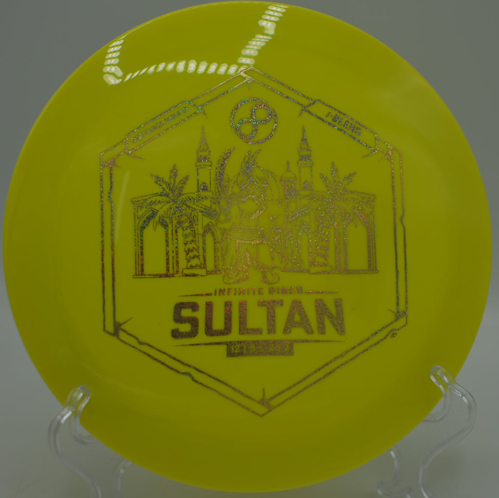 I-Blend Sultan floating a long, workable turnover at Breezy Point DGC in Nevis, MN, drifting right with smooth, controlled carry.