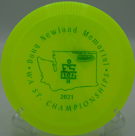 Innova Champion Firebird battling tough headwinds in Spokane, Washington—perfect for torque-heavy shots and forehand precision.
