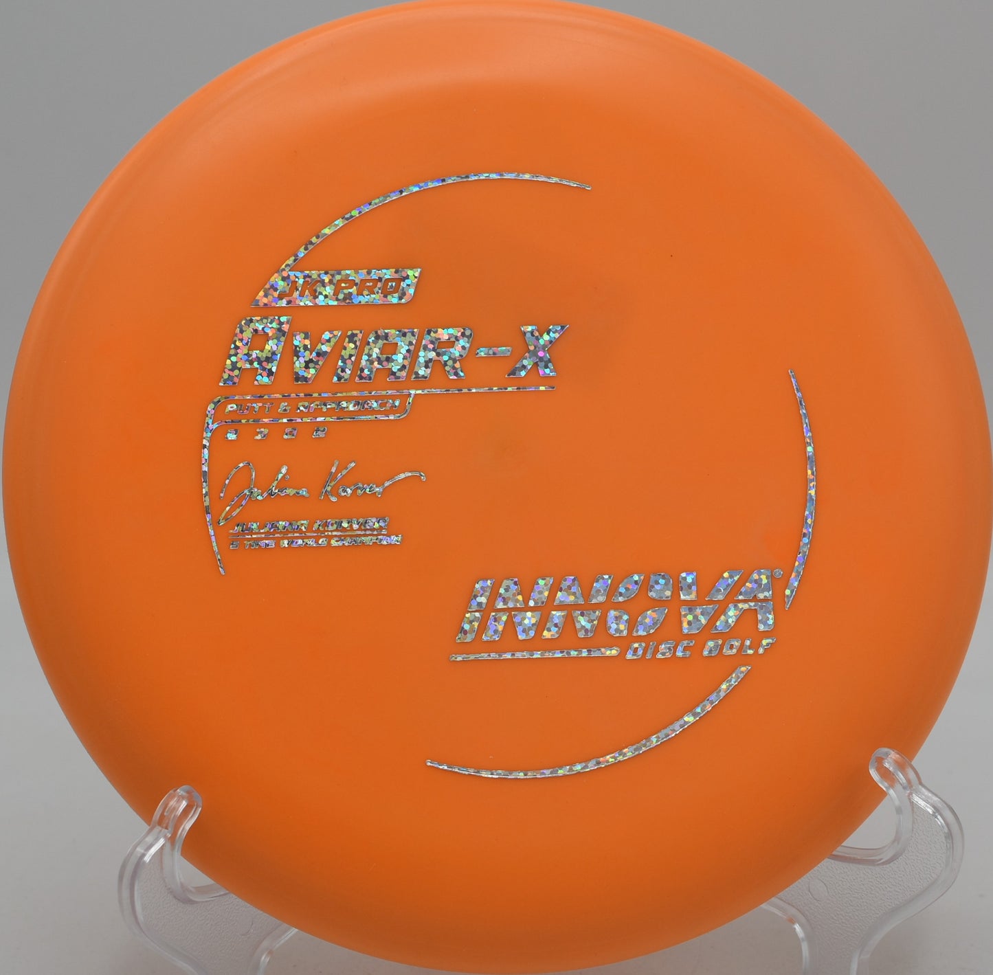 Innova JK Pro Aviar-X putter with controlled fade at Blue Ribbon Pines in East Bethel, Minnesota