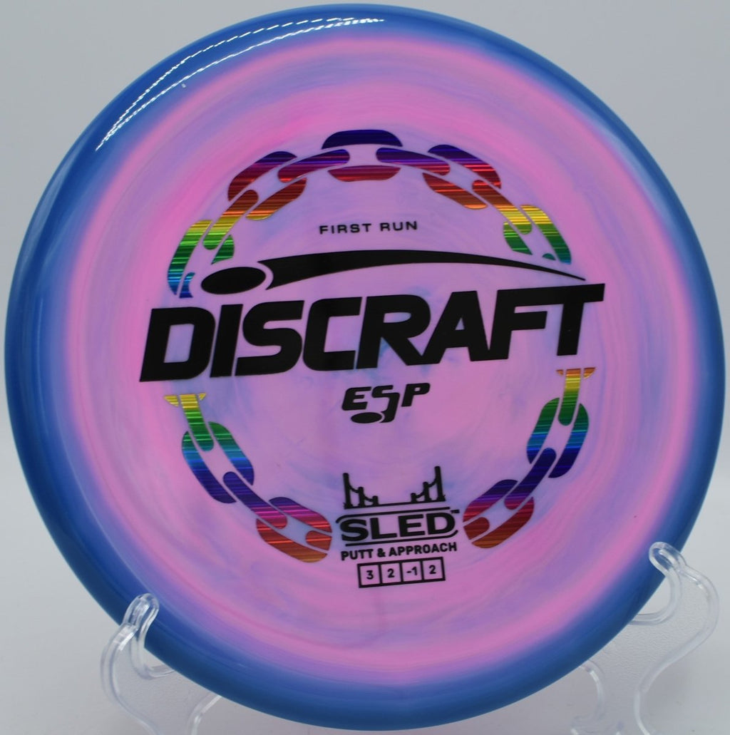 First Run ESP Sled controlled glide upshot at Bear Creek Disc Golf Course in Grapevine, Texas