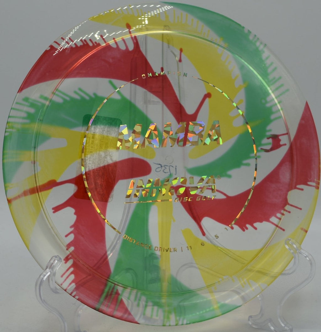 Innova I-Dye Champion Mamba featured at DeLaveaga DGC, Santa Cruz CA for long hyzer flip drives
