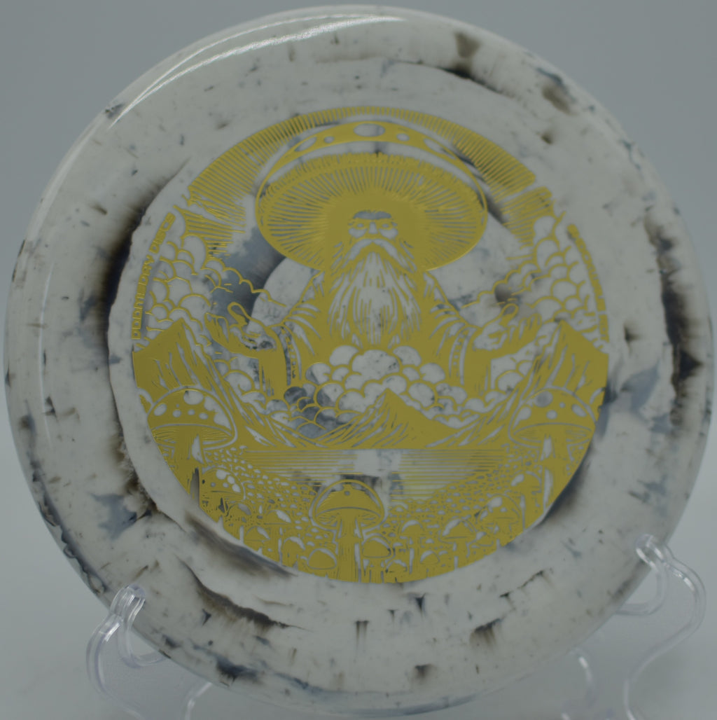 Doomsday Discs Rot Shockwave control putter for confident approaches at Rollin’ Ridge Disc Golf Course in Reedsville, Wisconsin.
