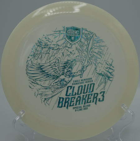 Cloudbreaker 3 ripping a full-power drive at Thompson Park Disc Golf Course in Monroe Township, New Jersey, highlighting its massive glide and dependable high-speed fade.