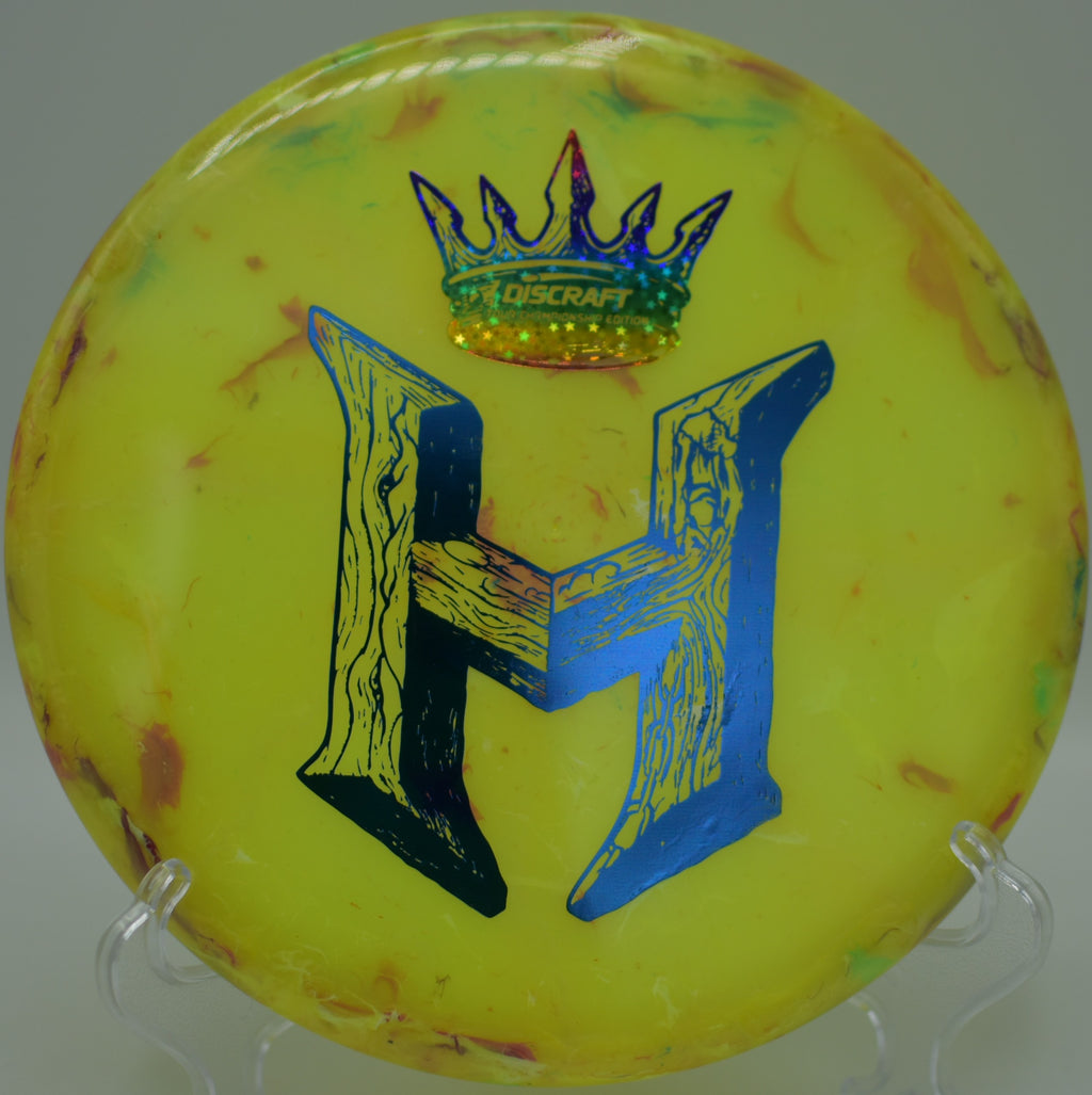 Z-swirled Big Z JB Zone SS Holyn edition resting near the water at Fountain Hills DGC in Fountain Hills, AZ, great for touch forehands.