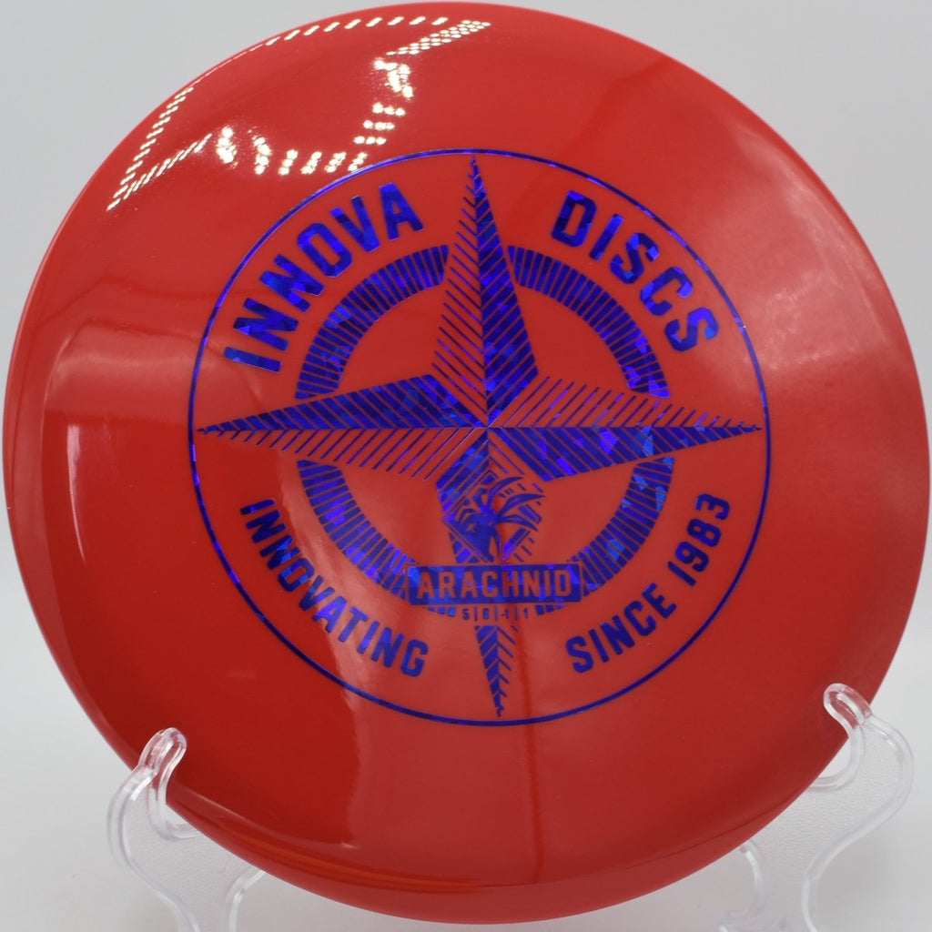 Innova Protostar Arachnid midrange flying a soft hyzer approach at Maple Grove Disc Golf Course in Huntington, West Virginia