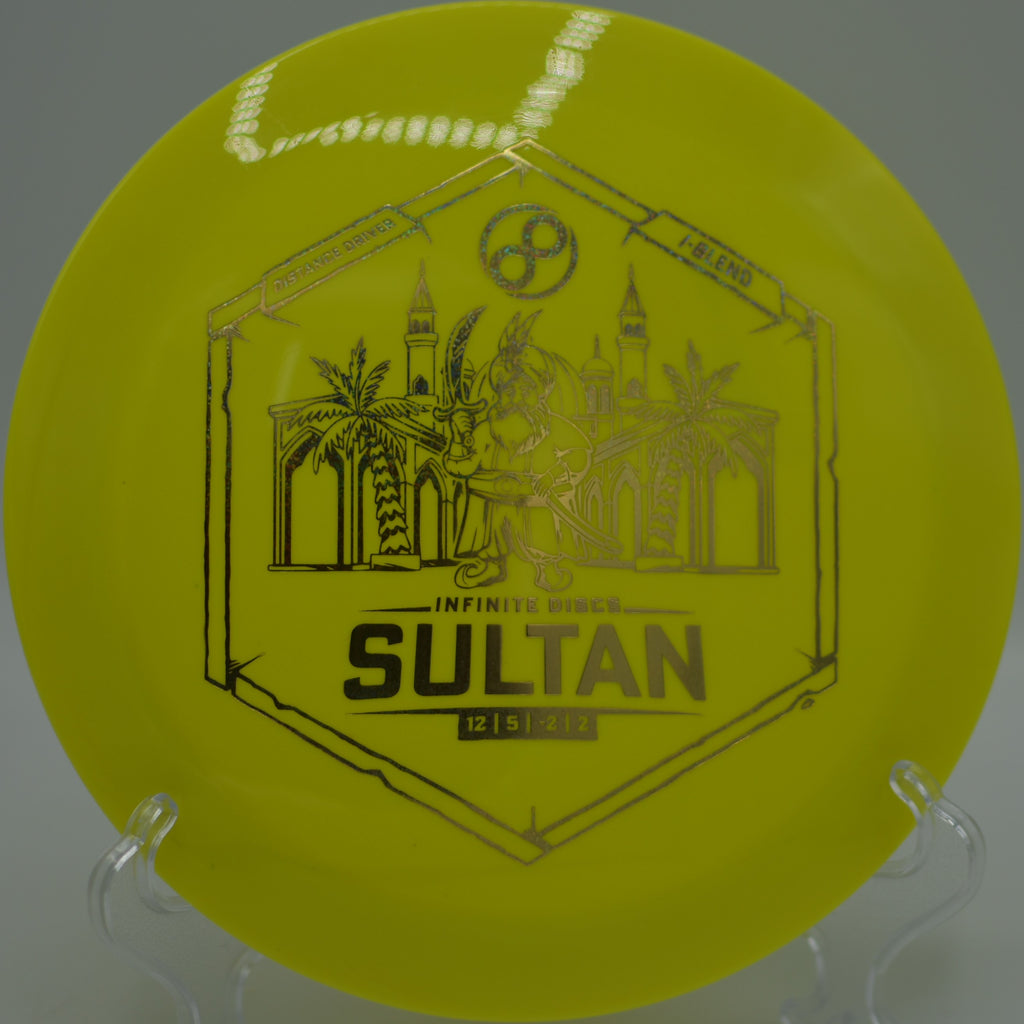 Infinite Sultan punching a straight driver line at Kilborne TPC DGC in Charlotte, NC, gliding long with a dependable late fade.