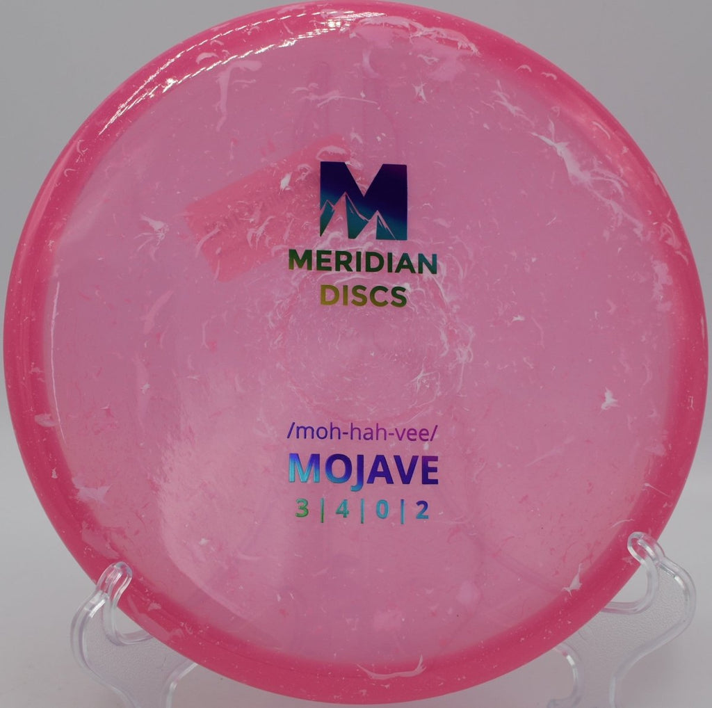 Marbled Clarus Mojave beaded putt and approach disc thrown flat at Trophy Club DGC in Trophy Club, TX with clean fade finish