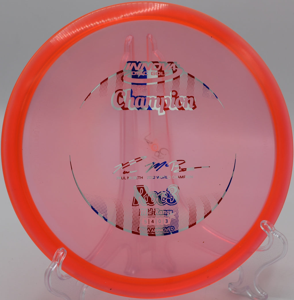 Trusted hyzer approach shots with a Champion Roc3 at North Boundary Disc Golf Course in Cranberry Township, Pennsylvania.

