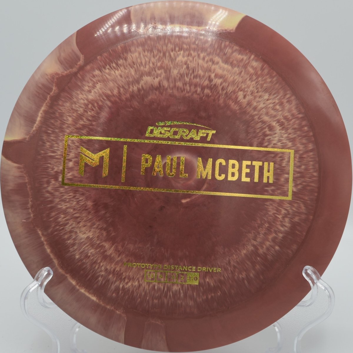 Discraft Prototype Hades displayed at Indian Riffle DGC, Kettering OH for smooth hyzer flips and glide-filled flights