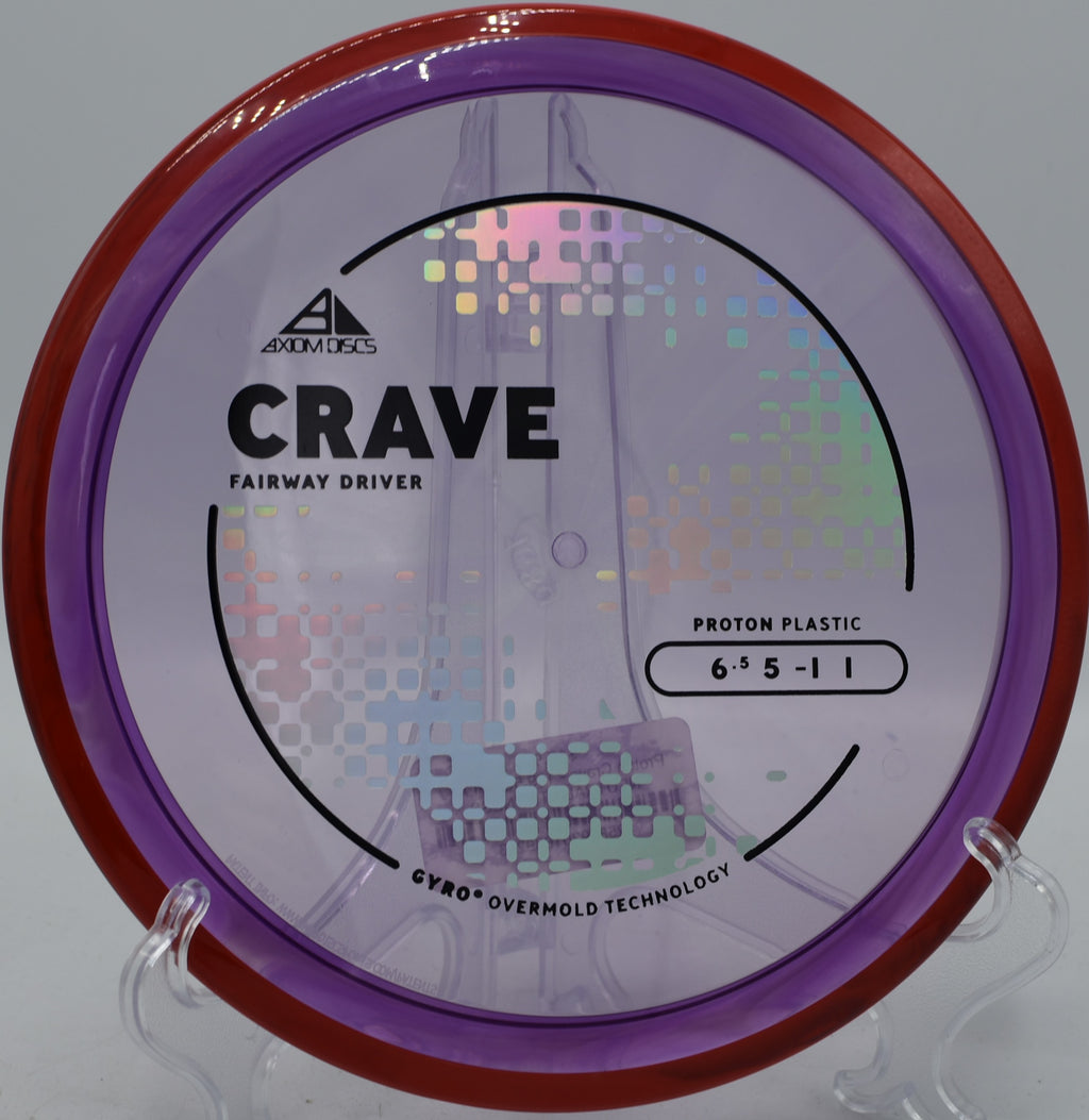 Axiom Proton Crave displayed at Brewster Ridge DGC, Jeffersonville VT for technical disc golf lines