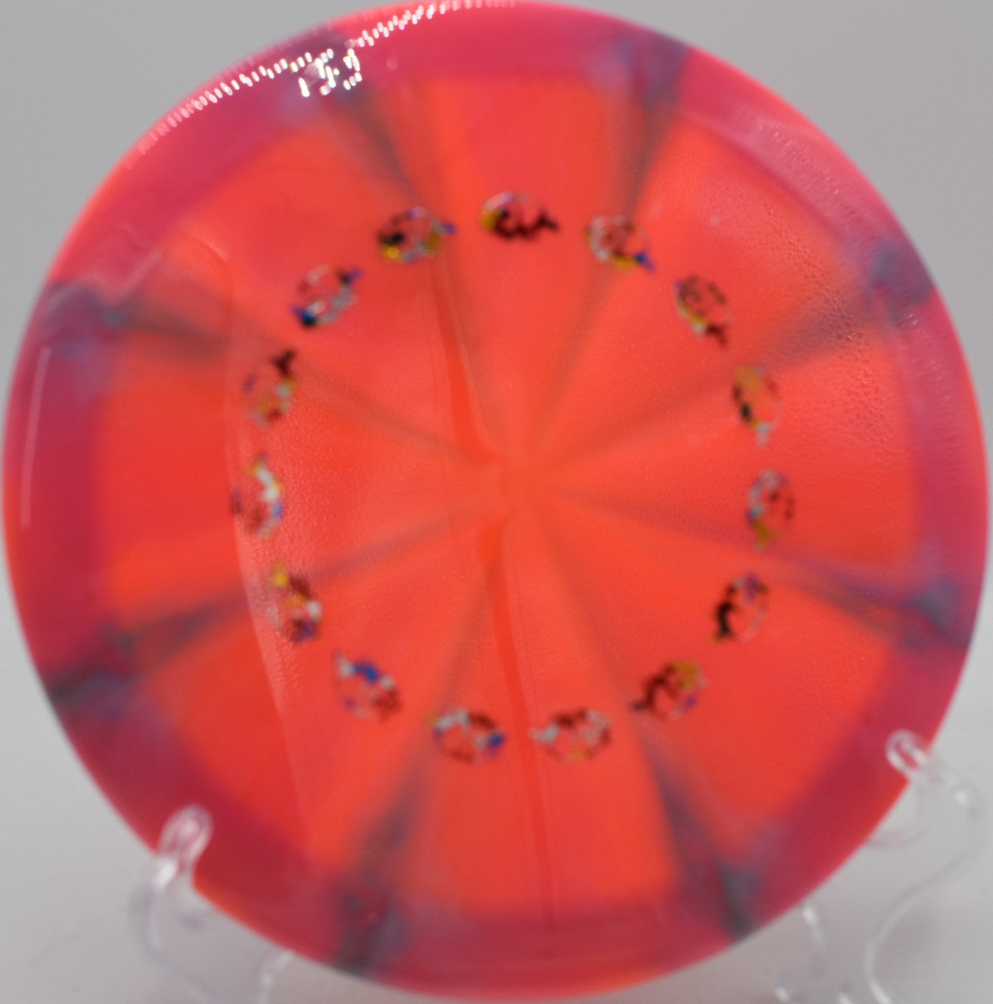 Mint Discs Apex Swirl Phoenix disc flying stable on a windy fairway at Blue Ribbon Pines in East Bethel, Minnesota