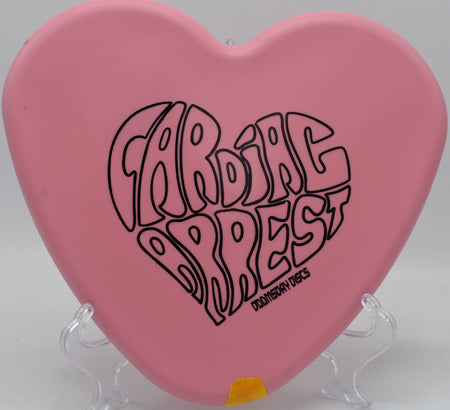 Cardiac Arrest Ration putter popular in California with nationwide shipping for heart shaped disc golf fun