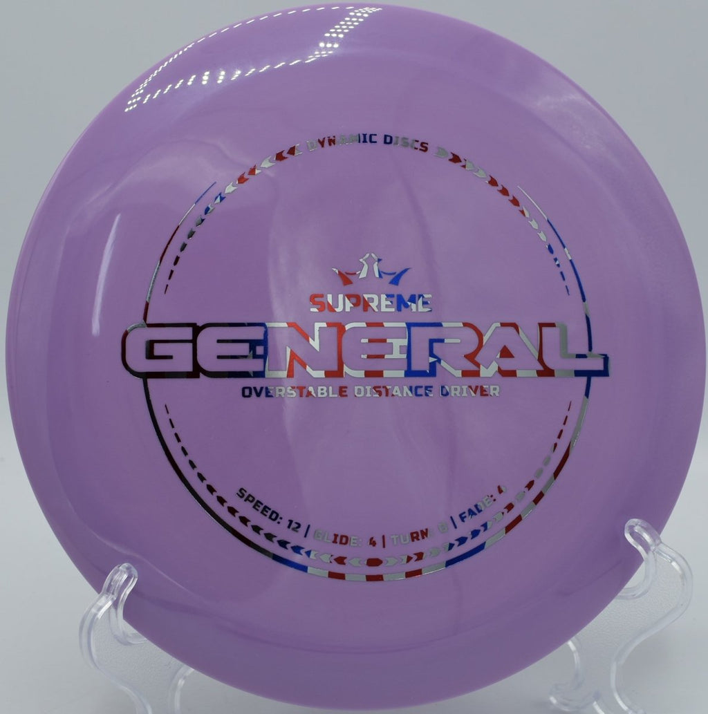 Dynamic Discs General stable distance line through open fairway at Rock Ridge Disc Golf Course in Pittsboro, North Carolina