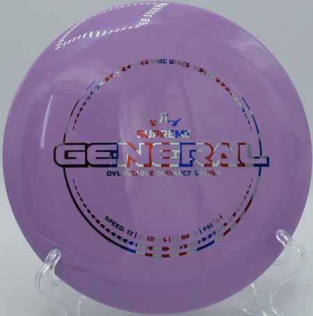 Dynamic Discs General stable distance line through open fairway at Rock Ridge Disc Golf Course in Pittsboro, North Carolina