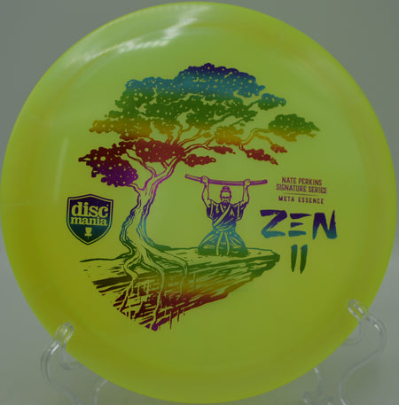 Nate Perkins Zen 2 Meta Essence Discmania fairway driver gliding straight flights at Water Works Park Disc Golf Course in Kansas City, Missouri.