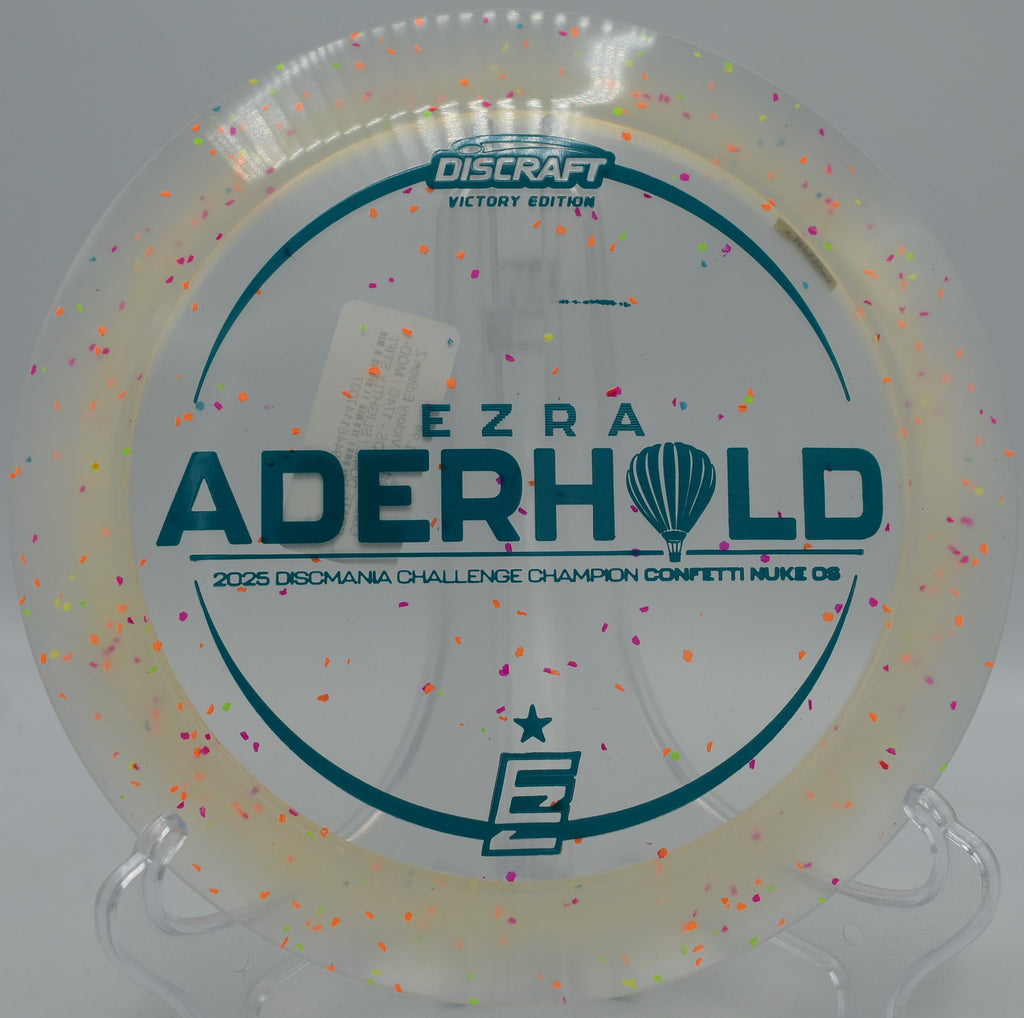 Z Confetti Nuke OS ripping through a headwind drive at Harmony Bends Disc Golf Course in Columbia, Missouri
