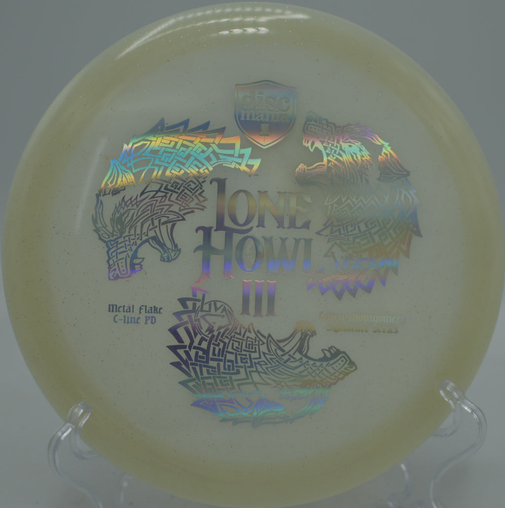 Discmania Lone Howl 3 PD on a strong backhand drive at The Fort Disc Golf Course in Ogden, Utah.