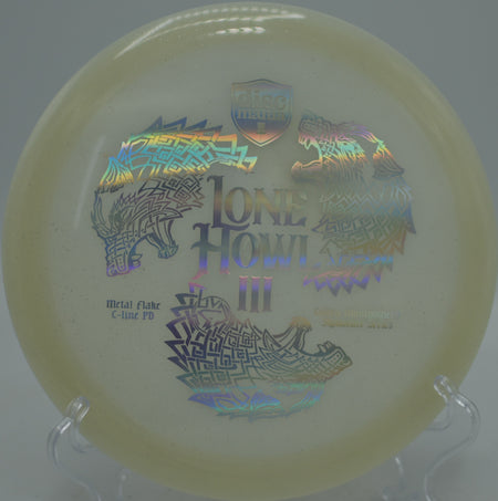 Discmania Lone Howl 3 PD on a strong backhand drive at The Fort Disc Golf Course in Ogden, Utah.