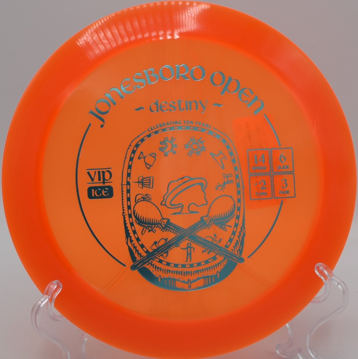 VIP Ice Destiny distance driver finishing strong at Pier Park Disc Golf Course in Portland, Oregon