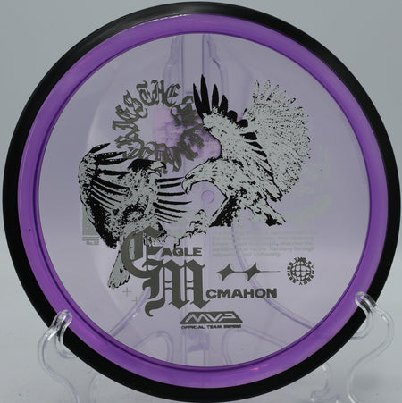 Proton Resistor Eagle McMahon Team Series flying flat with reliable fade at Maple Hill Disc Golf Course in Leicester, Massachusetts

