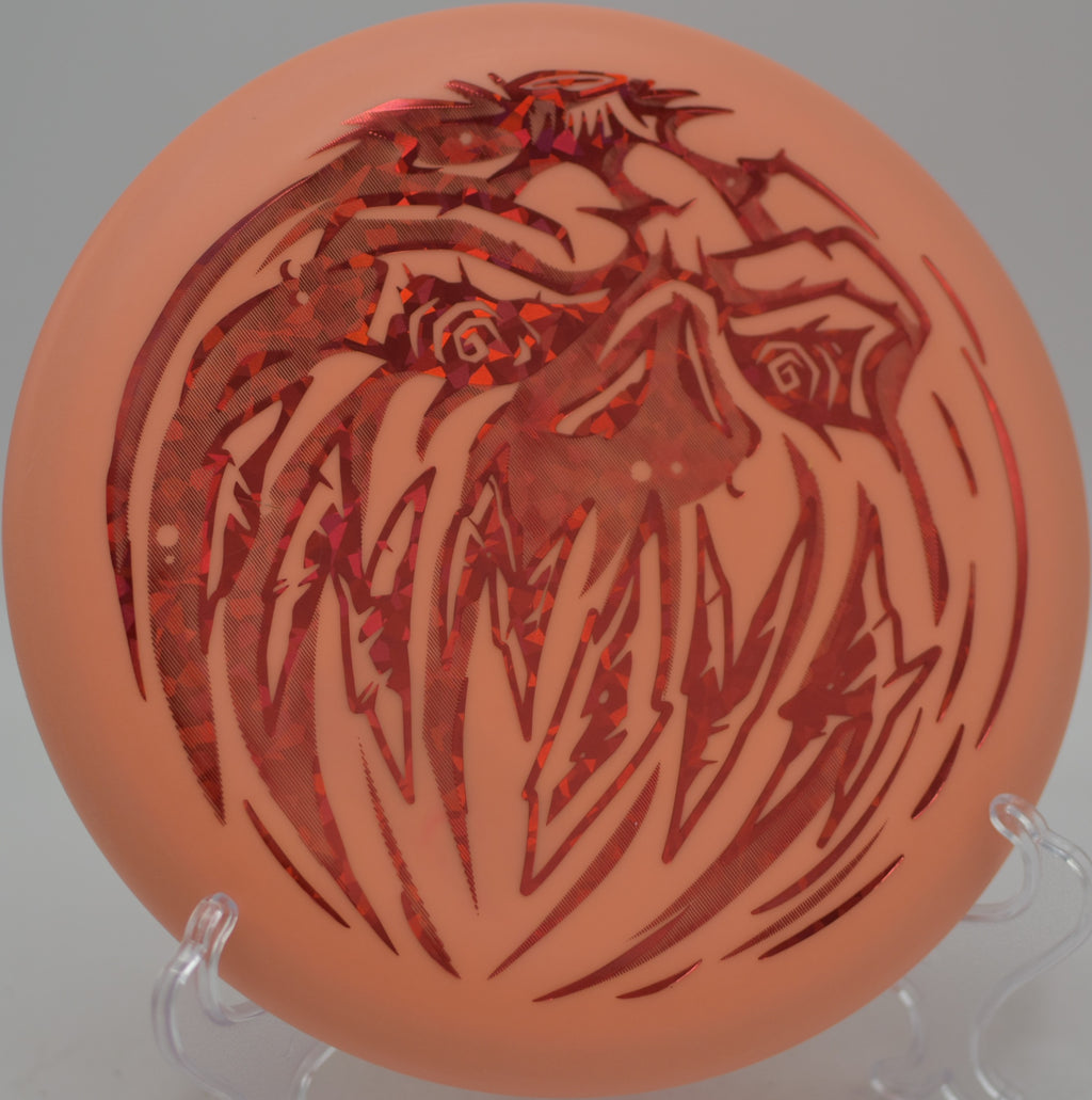 Innova Nexus Proto Glow Halloween Aviar point-and-shoot putt at Lincoln Ridge Disc Golf Course in Independence, Kentucky.