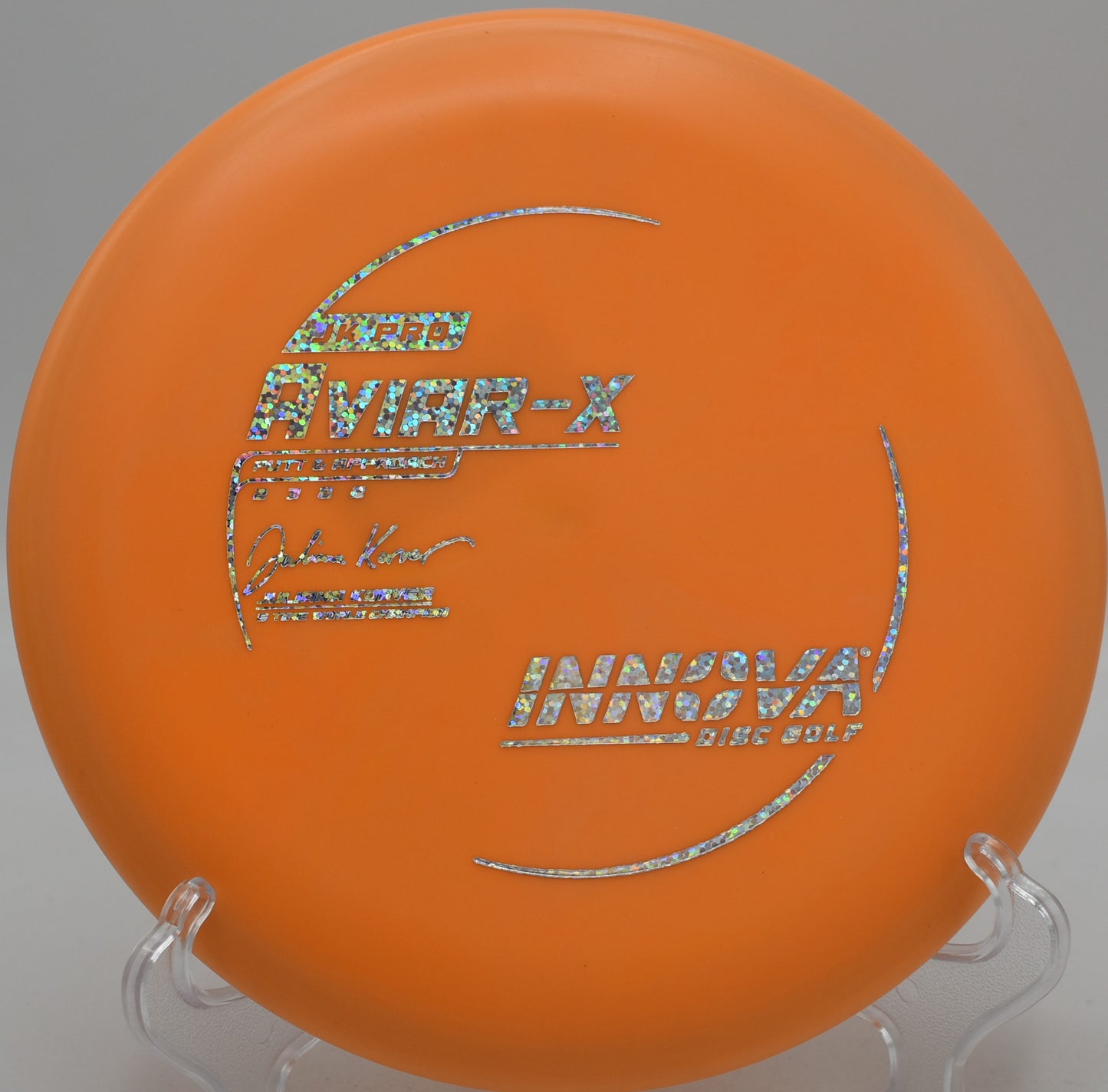 JK Pro Aviar-X reliable putt dropping into the basket at Winthrop Gold in Rock Hill, South Carolina
