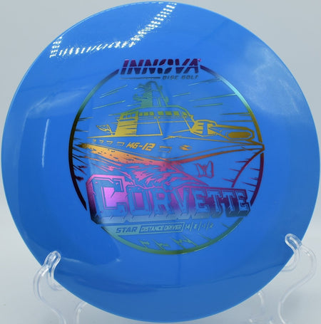 Innova Star Corvette distance driver ripping a forehand flex line at Zintel Canyon Disc Golf Course in Kennewick, Washington