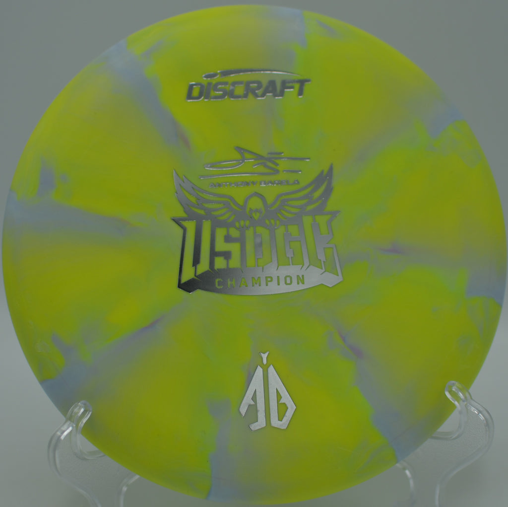 Swirled CT Focus photographed on the tee pad at Longview DGC in Longview, WA, built for precise approach lines.